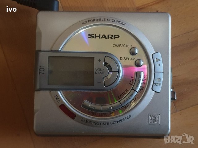 sharp portable minidisc recorder md-ms701h