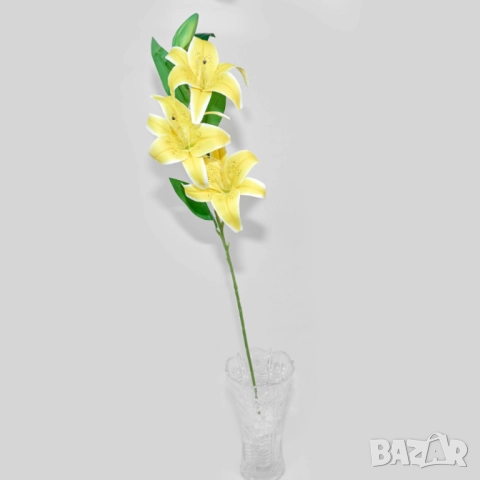 Изкуствени стръкове с лилии, снимка 4 - Други стоки за дома - 52137666