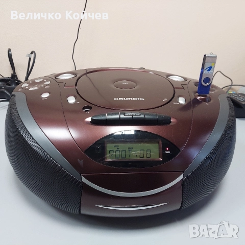 Радиокасетофон Grundig със cd,usb,sd card!, снимка 5 - Радиокасетофони, транзистори - 52971016