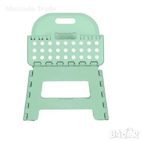 Сгъваемо столче - стъпало за деца Mercado Trade, С дръжка, Зелен, снимка 5 - Столчета за хранене - 49720505
