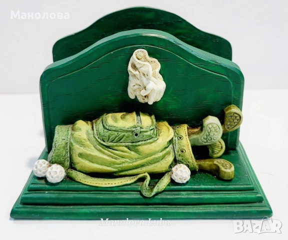 Винтидж The Leonardo Collection поставка за писмо, Golf Bag Green.