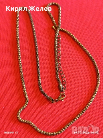 Винтидж синджир с красива плетка51879, снимка 5 - Колиета, медальони, синджири - 53532072