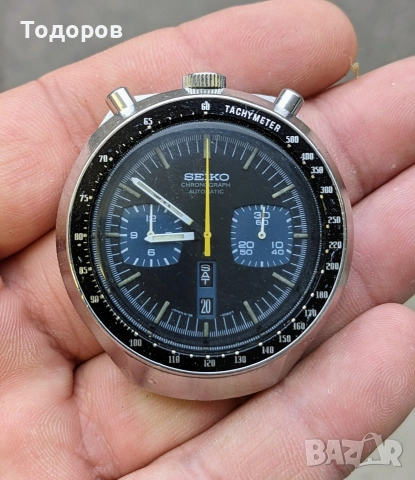 Vintage Seiko Bullhead 6138 automatic chronograph , снимка 3 - Мъжки - 52955450