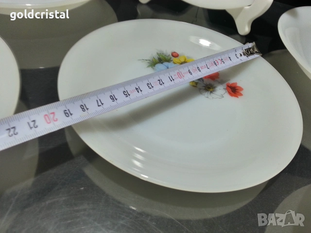 френски аркопал чинии , снимка 3 - Антикварни и старинни предмети - 53244111