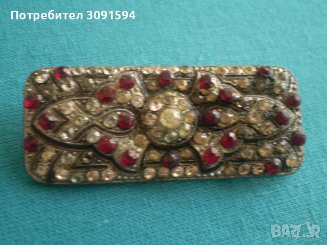  рядка Колекционерска антикварна   брошка, снимка 10 - Антикварни и старинни предмети - 37538022