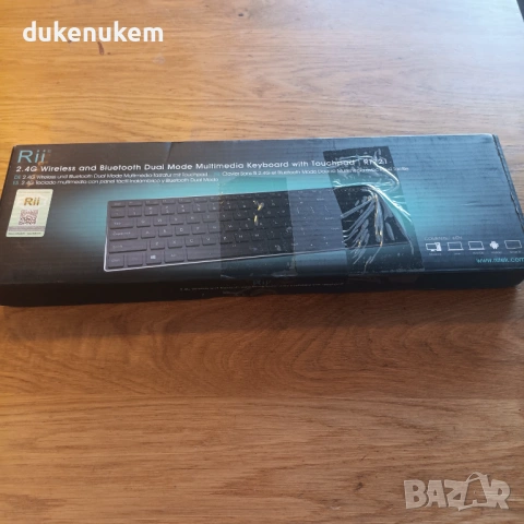 Безжична клавиатура с голям тъчпад – Bluetooth 5.1 + 2.4G,, снимка 11 - Клавиатури и мишки - 53382147