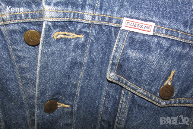 Мъжко яке Guess George Marciano Wrangler mens ranch jacket Оригинално дънково яке, снимка 5 - Якета - 52470490