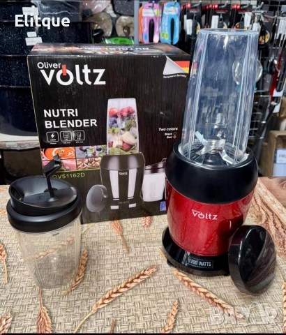 Мощен нутри блендер Oliver Voltz, 1200W с LED дисплей и 2 кани за смути (1000ml/800ml)