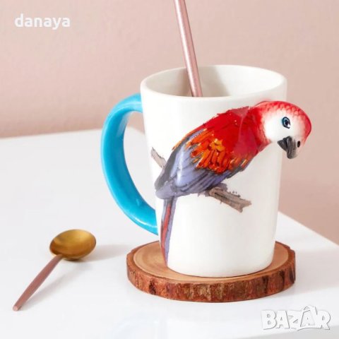 4328 Керамична чаша Папагал