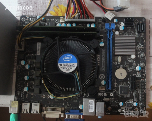 MSI H61M-P31/W8 + ram 4GB + CPU i5 2600k, снимка 2 - Дънни платки - 52898021