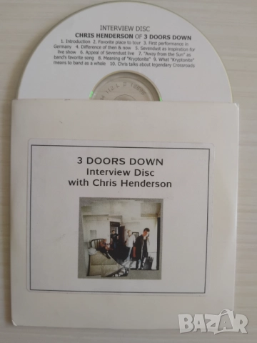 3 Doors Down interview disc with Chris Henderson - Промо диск интервю