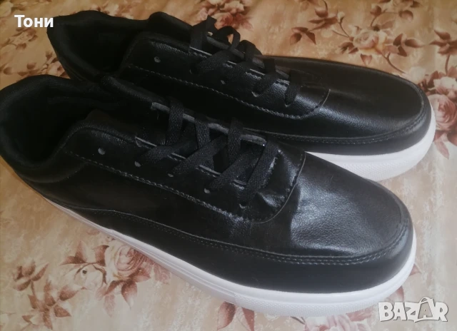 Нови Кожени Мъжки Маратонки 45, снимка 10 - Маратонки - 52793303