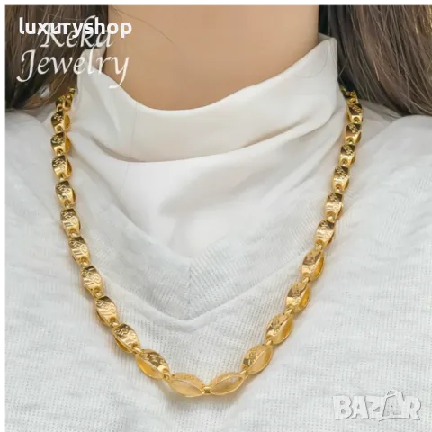 Ланец, синджир + гривна, версаче., versace.,18KGP - БЕЗПЛАТНА ДОСТАВКА!, снимка 5 - Бижутерийни комплекти - 50279308