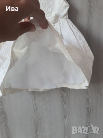 Бебешка офицялна рокля Contrast 86 см., снимка 4 - Бебешки рокли - 50884884