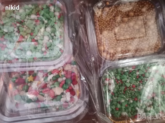 Захарни поръски микс перли перлички сърца бонбони захарна поръска sprinkles, снимка 7 - Други - 38711053
