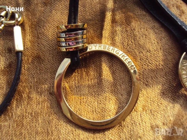 Дизайнерска гривна Dyrberg/kern с дълго колие което пада към гърдите, снимка 8 - Колиета, медальони, синджири - 51219681