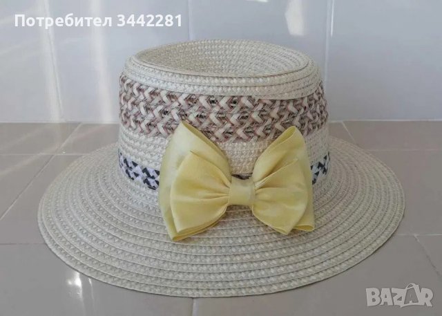 Лятна шапка с жълта панделка, снимка 6 - Шапки - 37702468
