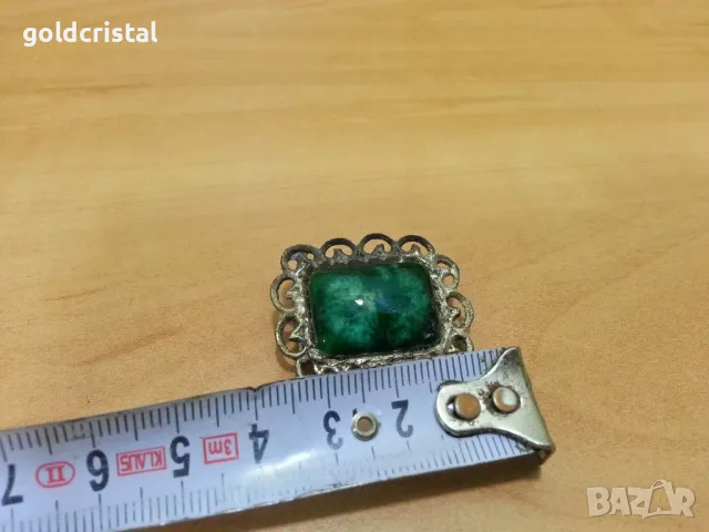 стара брошка с камък , снимка 3 - Антикварни и старинни предмети - 49831871