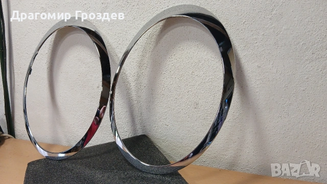 Лява и Дясна хром рамка (гривна) около фара за MINI R55, R56, R57, R58, R59, снимка 2 - Части - 53391196