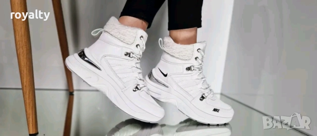 Nike Бели Дамски Спортни Боти С Вата Номерации 36-41, снимка 2 - Дамски боти - 52432589