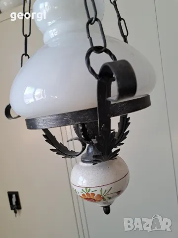 ретро метален полилей стил рустик  13/2, снимка 2 - Лампи за таван - 48959131