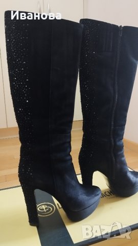 Италиански официални ботуши -LUCIANO BARACHINI, снимка 5 - Дамски ботуши - 43583550