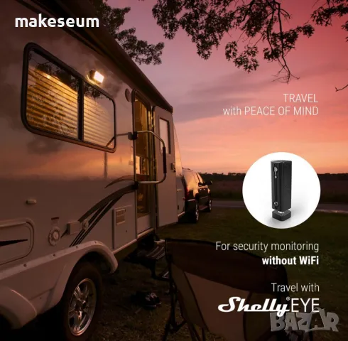 WiFi IP камера Shelly EYE 3G & Батерия, снимка 7 - IP камери - 48840877