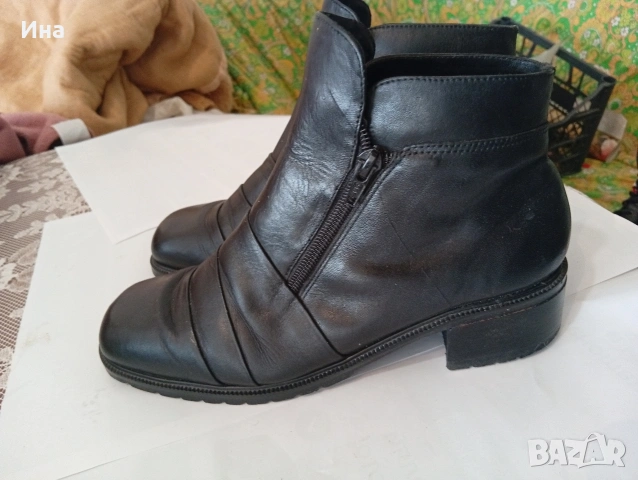 Черни боти на LorenzoLuciano естеств.кожа, Made in Brazil