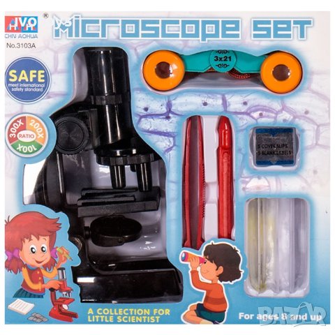 Детски комплект микроскоп и бинокъл