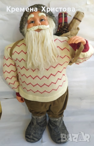 Дядо Коледа с чувал с подаръци 