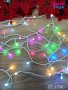 LED Коледни лампички, цветни, снимка 1 - Декорация за дома - 43296370
