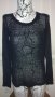 "ONLY" прозрачна черна блуза , снимка 1 - Блузи с дълъг ръкав и пуловери - 27616029