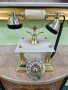 Изключително красив антикварен италиански телефон от оникс и позлатен месинг , снимка 1 - Антикварни и старинни предмети - 43311628