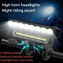 LED фар за велосипед с клаксон, снимка 2