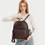 Дамска раница Естествена кожа Brown 1154, снимка 4