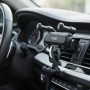 Гравитационна стойка за телефон за кола KLGO Z19 – 360° въртене, монтаж на климатична решетка, снимка 1