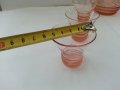 Ретро стъклен сервиз цветно стъкло , снимка 4