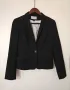 H&m Дамско черно вталено класическо сако XS S, снимка 1