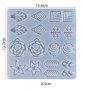 9 вида интересни Обеци на черти висулки форми силиконов молд форма калъп смола бижу, снимка 2
