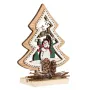 Коледна, Декоративна, Украса, Снежен човек, Дърво, 14 см, снимка 2