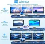 Нова 12-в-1 USB C Док Станция Хъб 3x Дисплей, Бърза Трансфер, Висока Съвместимост, снимка 6
