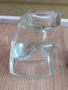 свещници стъклени два броя отлични , снимка 5