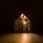 Великденска декоративна дървена къща за зайчета 3 LED 13.5x4x15см, снимка 3