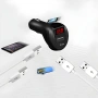 Разклонител за запалка с 2 гнезда, USB порт и волтметър, снимка 2