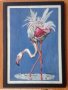 Фламинго с перата нагоре, снимка 1 - Картини - 27928640