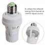 60W Сокет E27 Сензорна Лампа с 360 Градуса PIR за Електрическа Крушка Осветлява с Датчик за Движение, снимка 5