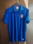 Bayern Munich Adidas Polo оригинална тениска XL Munchen синя рядък модел Байерн Мюнхен , снимка 1 - Тениски - 43107427