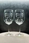 Гравирани чаши за вино, снимка 14