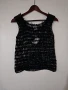 Нов дамски черен мрежест потник S M размер, снимка 2