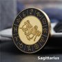 Монета зодия Стрелец в предпазна капсула , зодии , зодияк Sagittarius, снимка 1